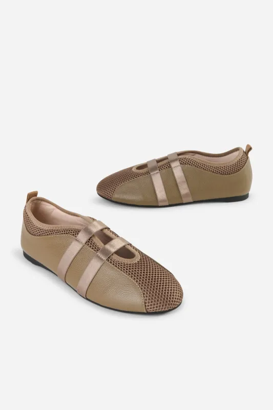 SPORTY MESH SLIP ON BALLET SNEAKER made by Intentionally Blank
