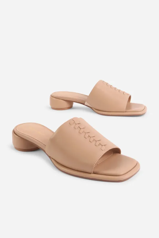 IMAGINE LEATHER SLIDE made by Intentionally Blank