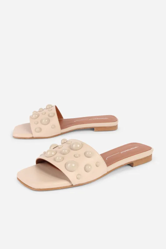 COCKTAIL LEATHER SLIDE made by Intentionally Blank