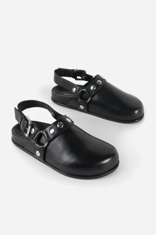 AGACIA LEATHER SLINGBACK MULE made by Intentionally Blank