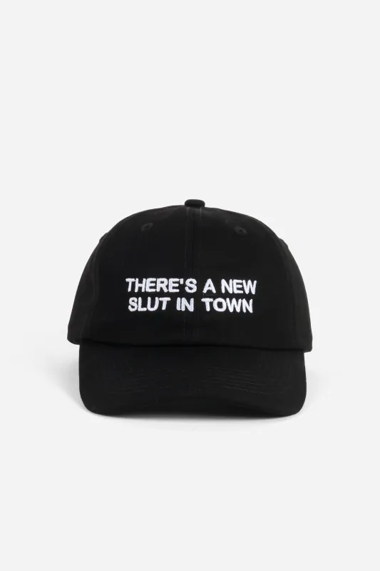 THERE'S A NEW SLUT IN TOWN DAD CAP made by Intentionally Blank