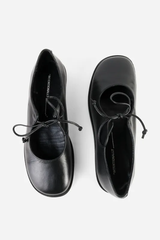 SPACES LACE UP MARY JANE FLAT made by Intentionally Blank