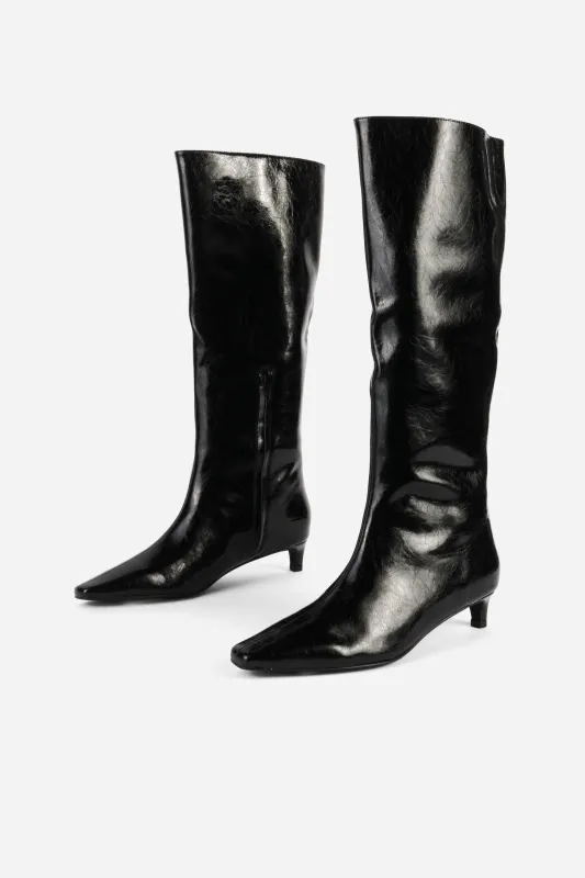 HIPERSON LEATHER KNEE HIGH BOOT made by Intentionally Blank
