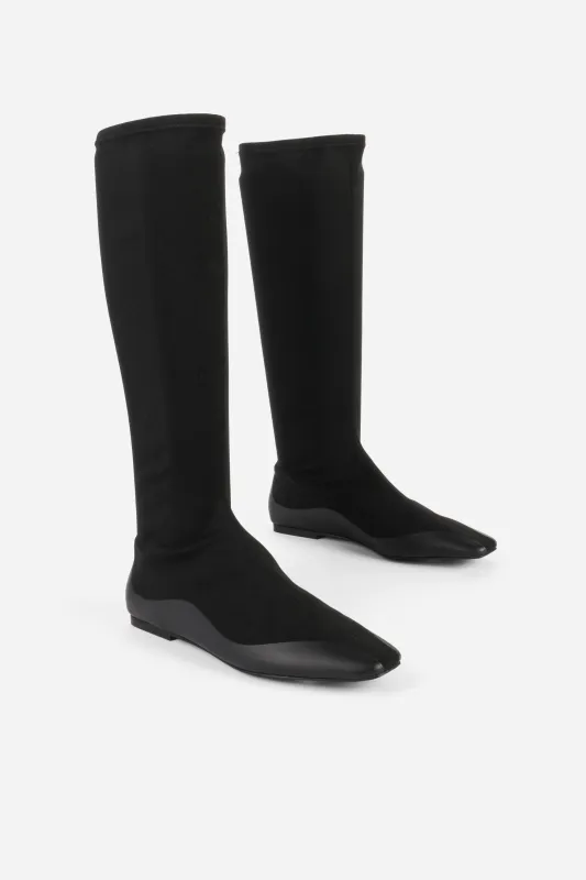 GREEK STRETCH KNEE HIGH BOOT made by Intentionally Blank