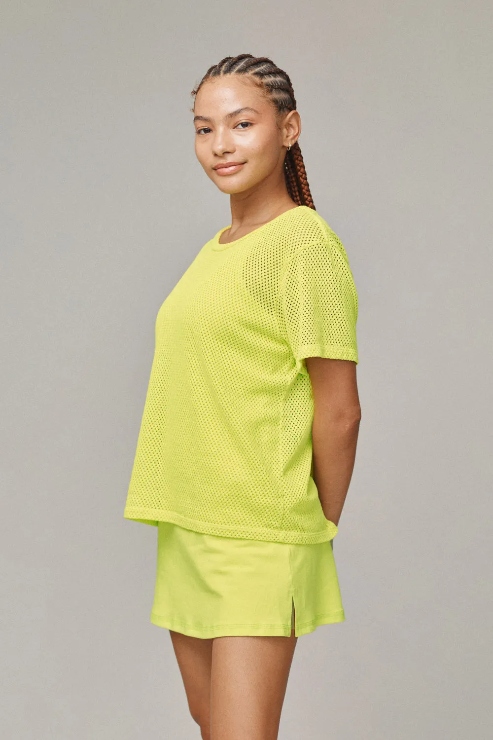 Carmen Mesh Cropped Tee - Sale Colors sold by Jungmaven product image thumbnail 4