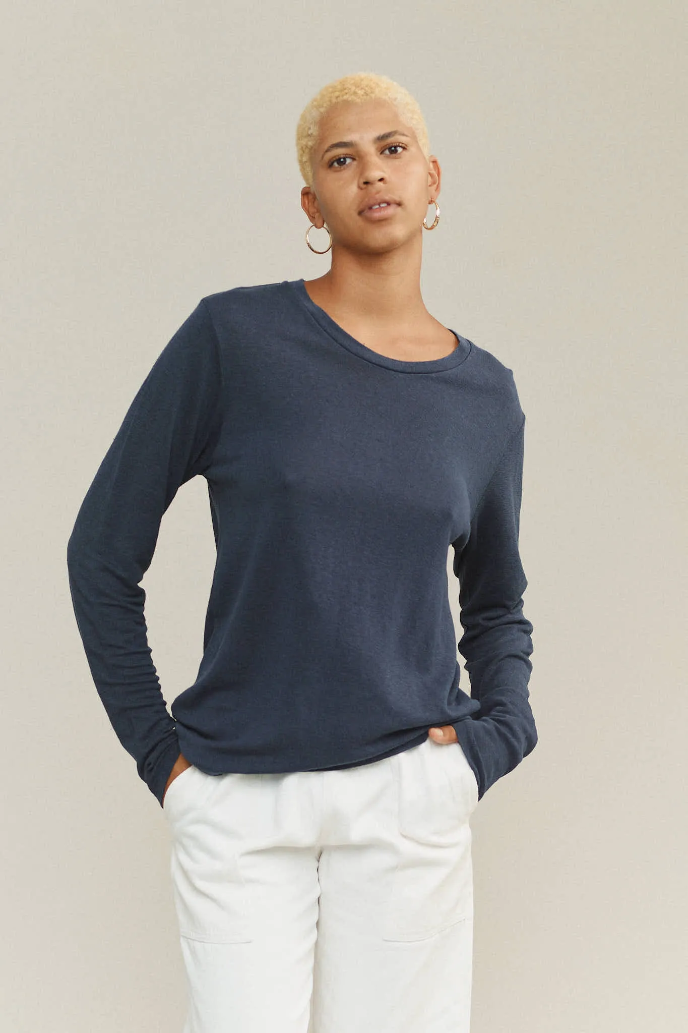 Bishop 100% Hemp Long Sleeve Tee sold by Jungmaven