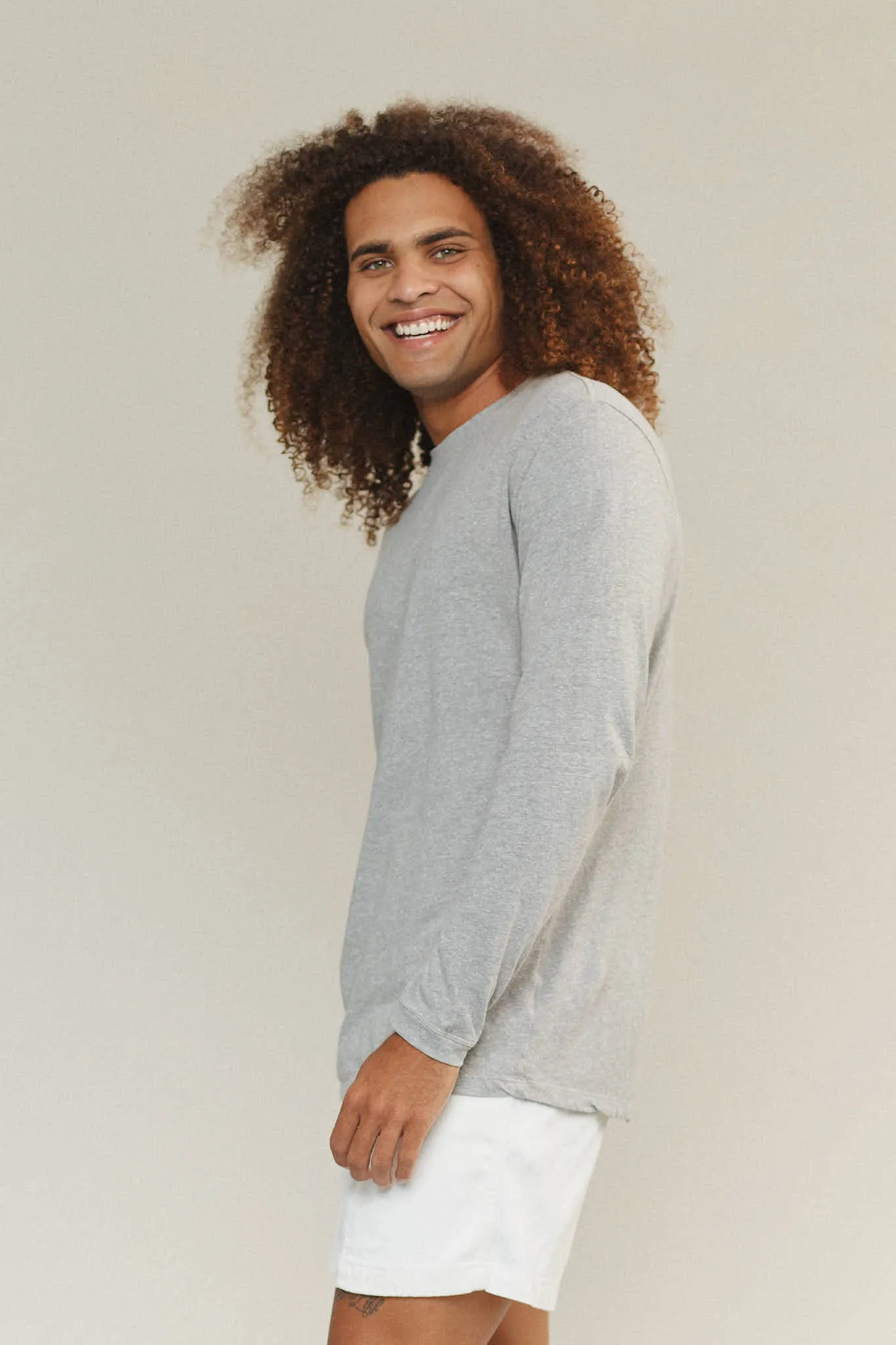 Heathered Jung Long Sleeve Tee sold by Jungmaven product image thumbnail 2