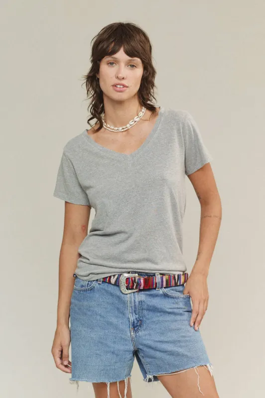 Heathered Paige V-neck sold by Jungmaven