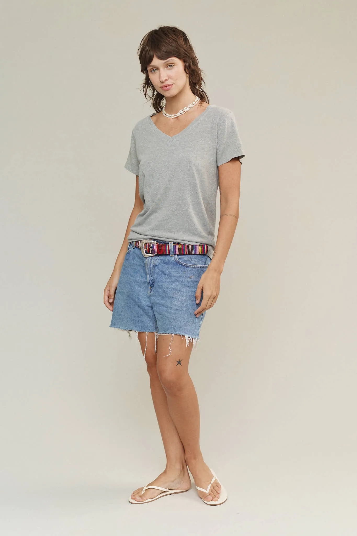 Heathered Paige V-neck sold by Jungmaven product image thumbnail 3