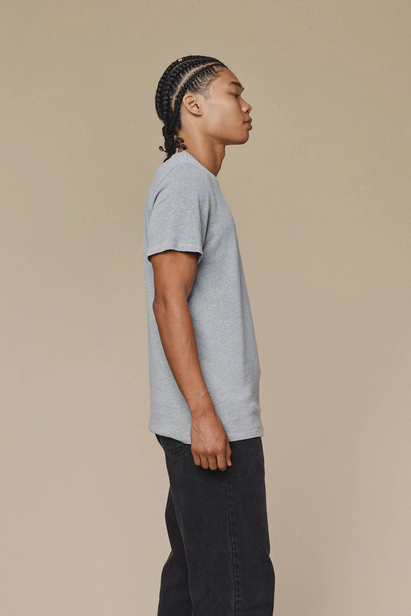 Heathered Baja Pocket Tee sold by Jungmaven product image thumbnail 4