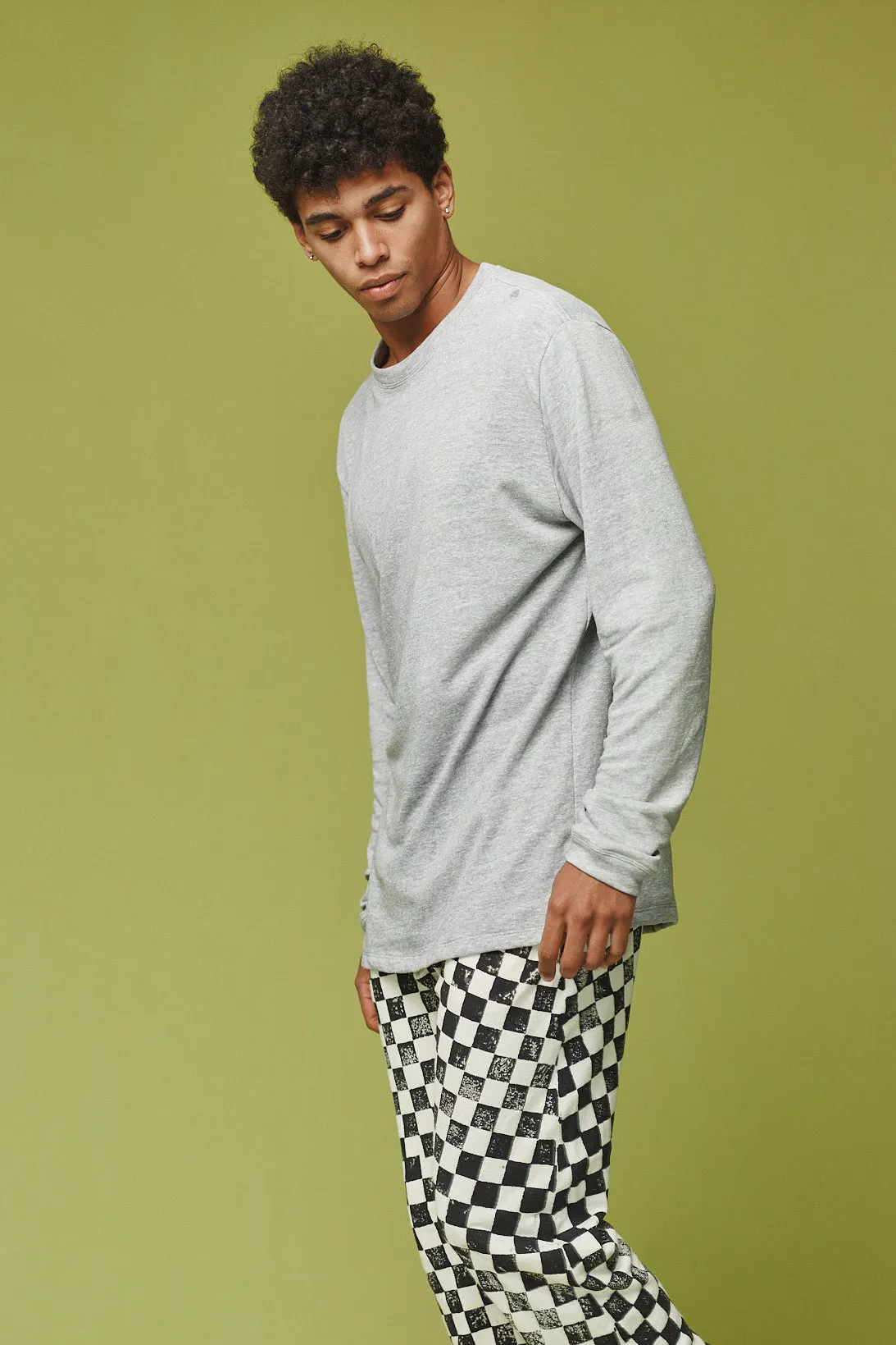 Heathered Baja Long Sleeve Tee sold by Jungmaven product image thumbnail 2