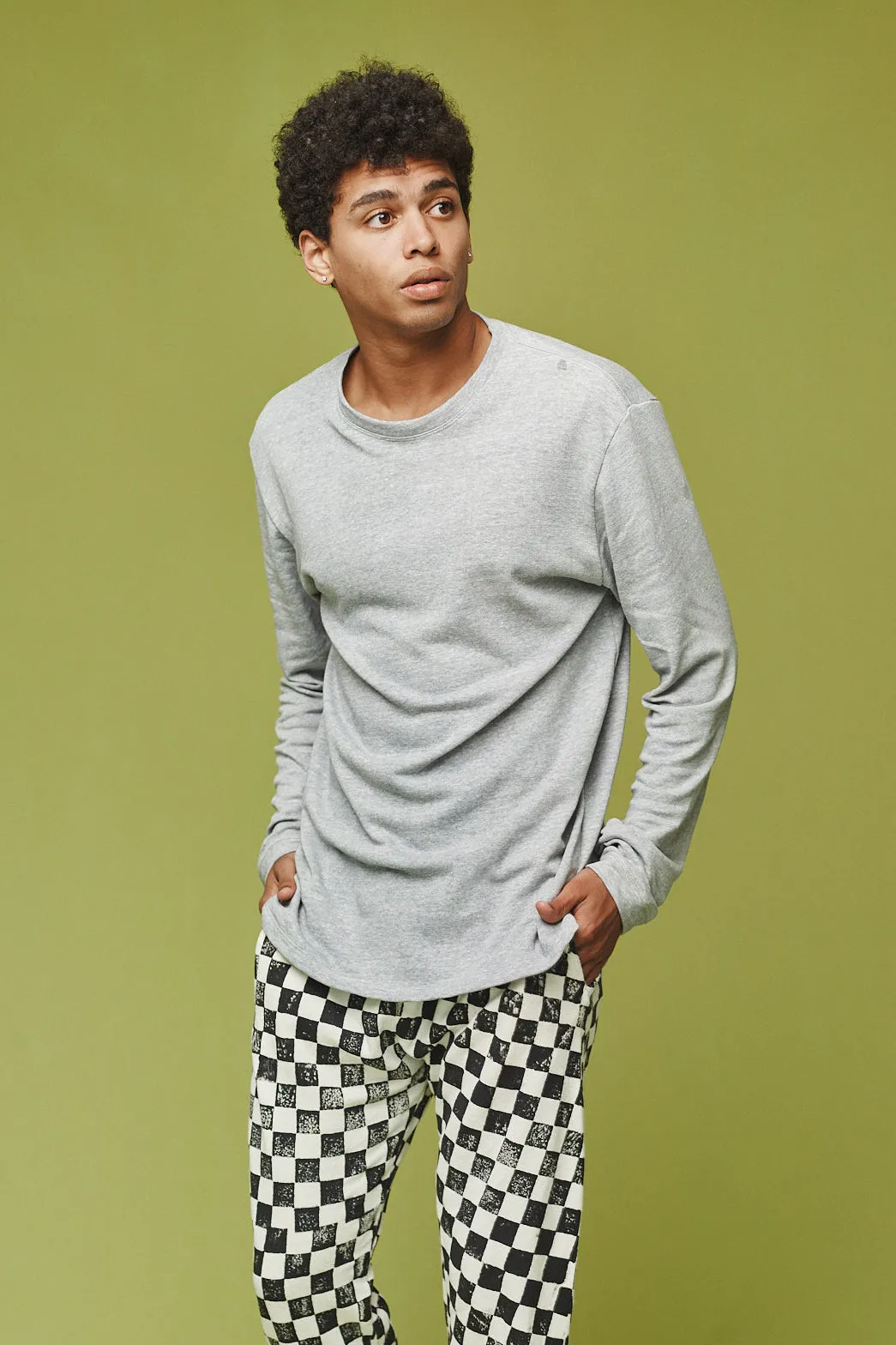 Heathered Baja Long Sleeve Tee sold by Jungmaven product image thumbnail 4