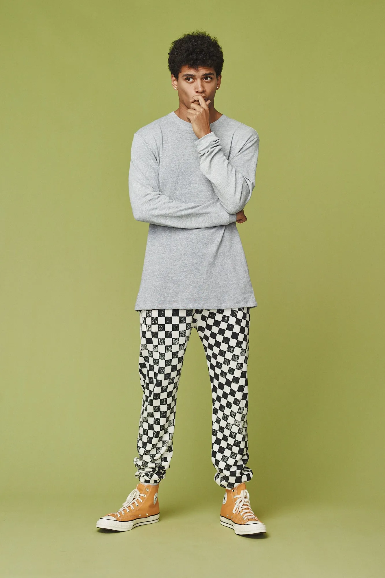 Heathered Baja Long Sleeve Tee sold by Jungmaven product image thumbnail 3