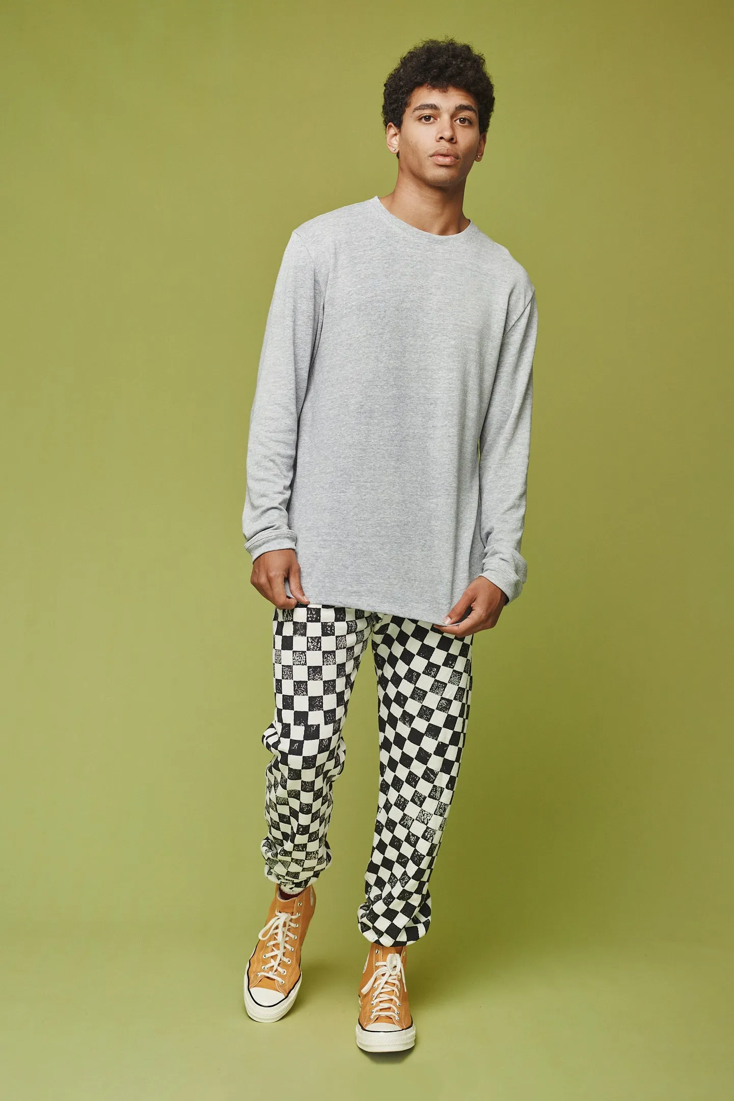 Heathered Baja Long Sleeve Tee sold by Jungmaven