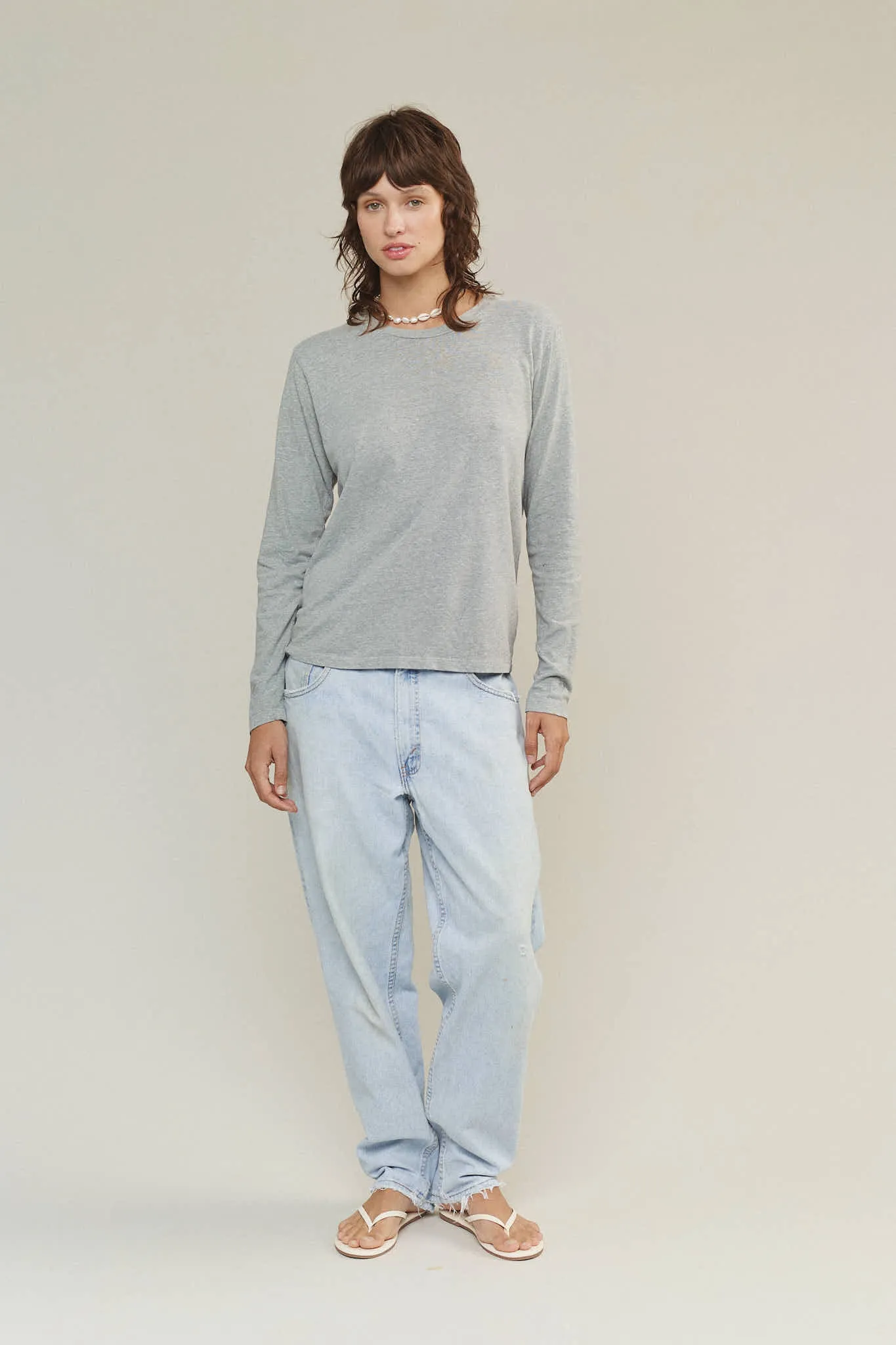 Heathered Encanto Long Sleeve Tee sold by Jungmaven product image thumbnail 4