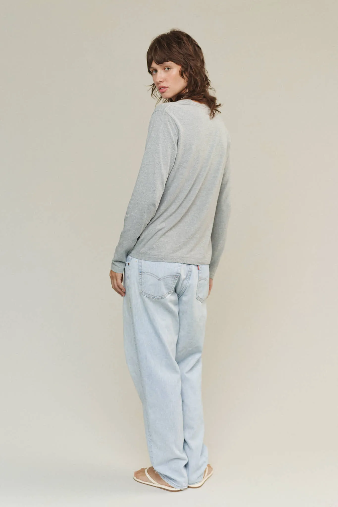 Heathered Encanto Long Sleeve Tee sold by Jungmaven product image thumbnail 3