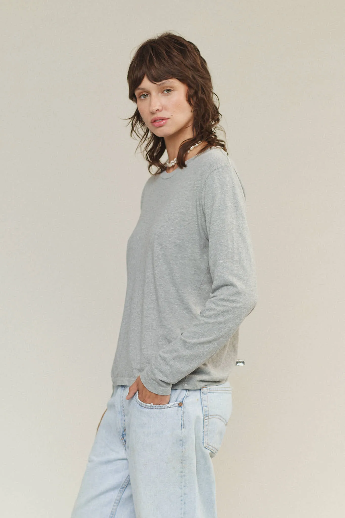 Heathered Encanto Long Sleeve Tee sold by Jungmaven product image thumbnail 2