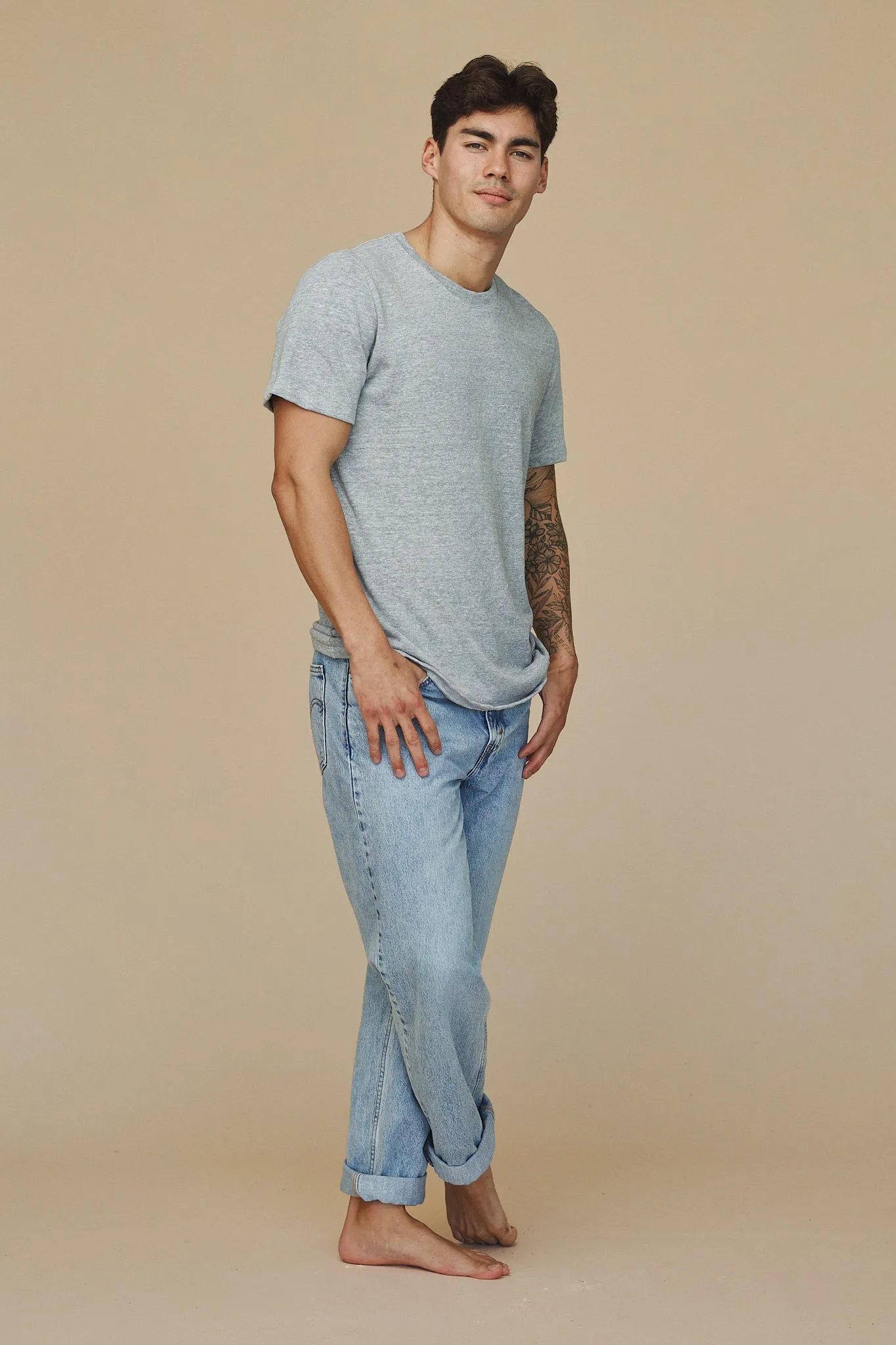 Heathered Baja Tee sold by Jungmaven product image thumbnail 4