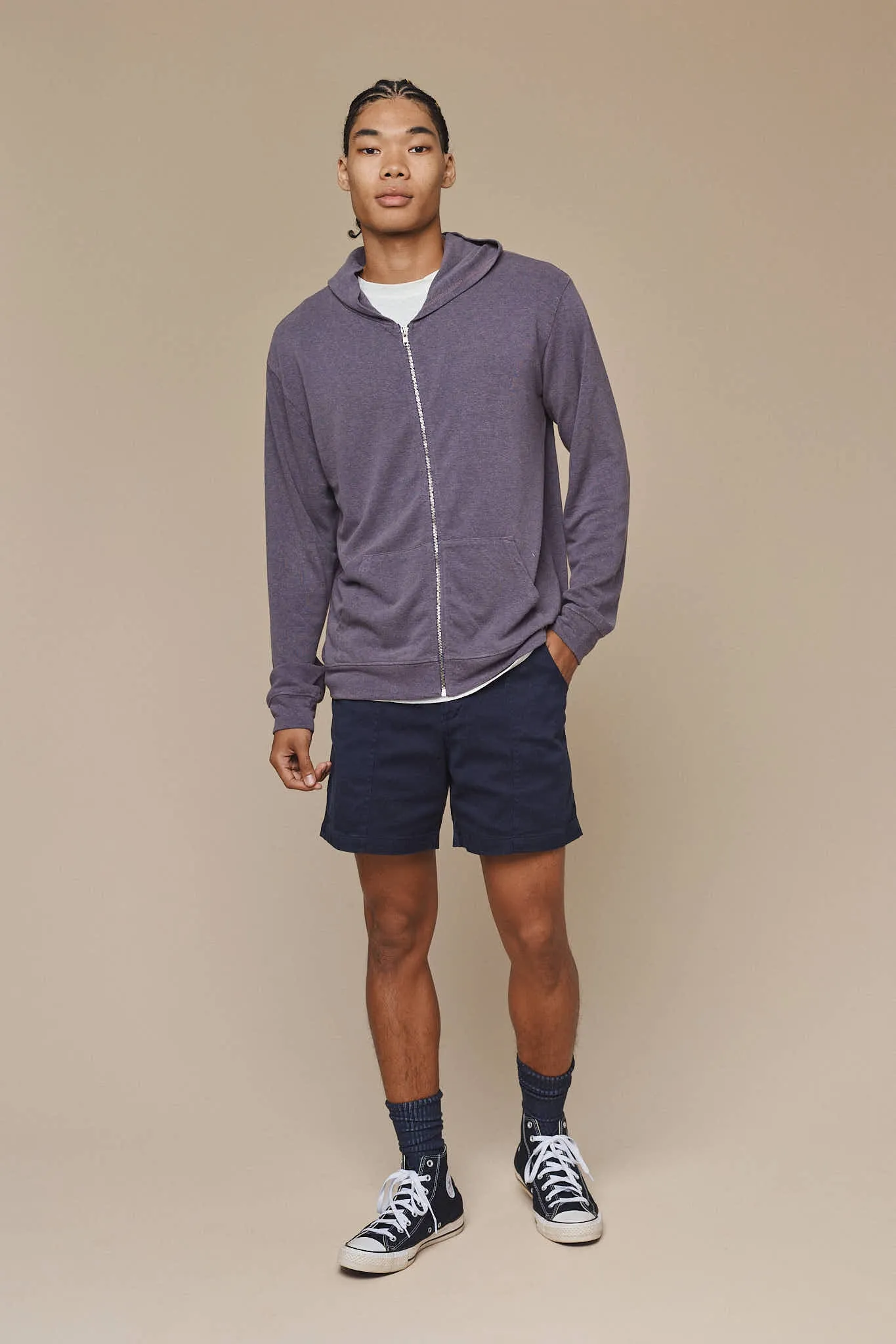 Newport Zip Hooded Long Sleeve sold by Jungmaven product image thumbnail 2