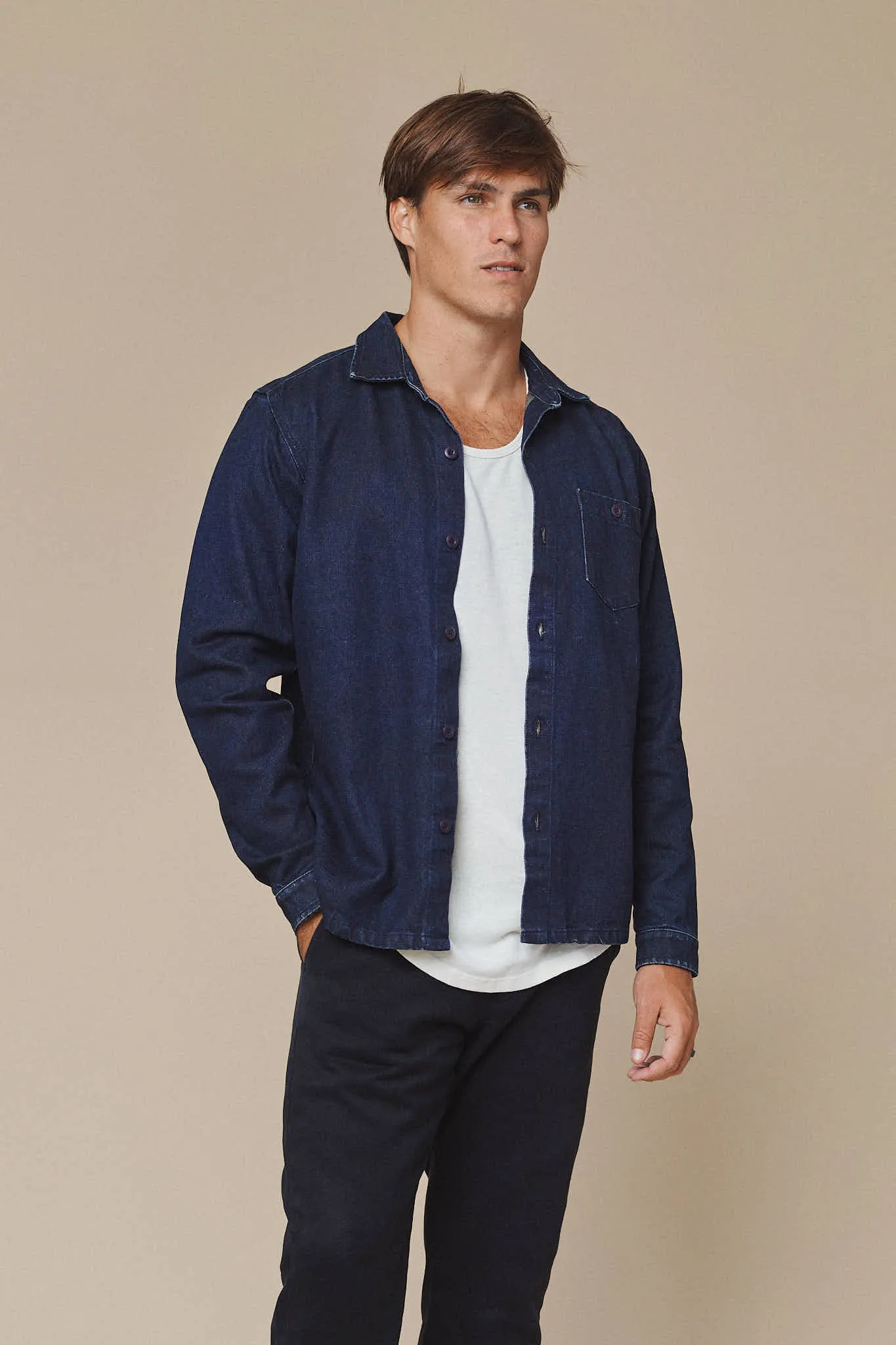 Denim Topanga Shirt sold by Jungmaven product image thumbnail 5