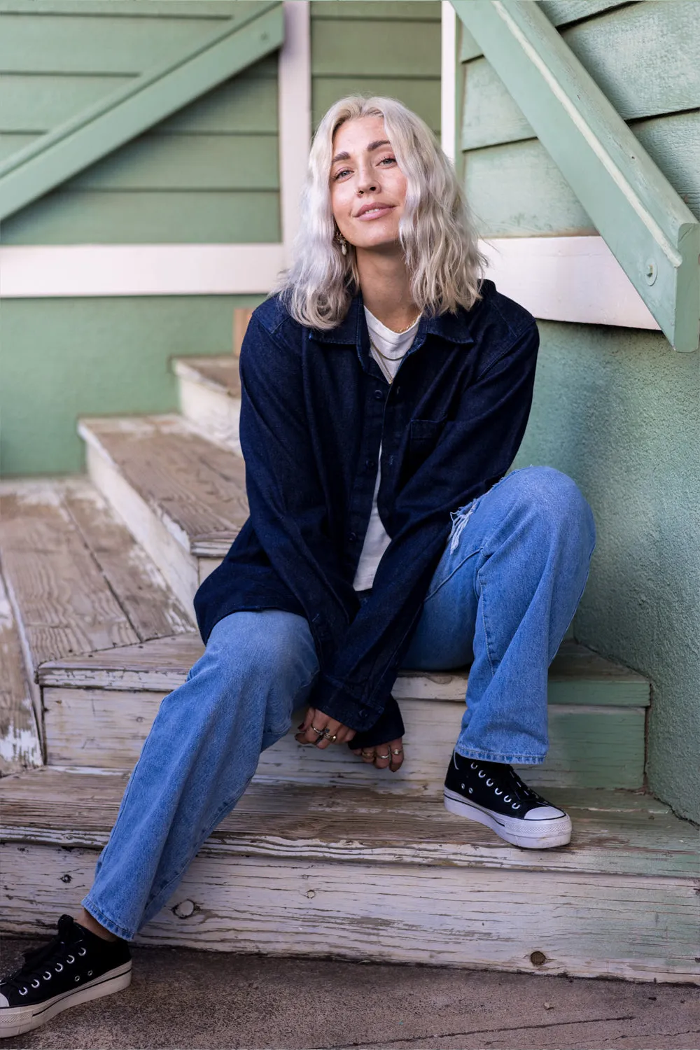 Denim Topanga Shirt sold by Jungmaven product image thumbnail 2