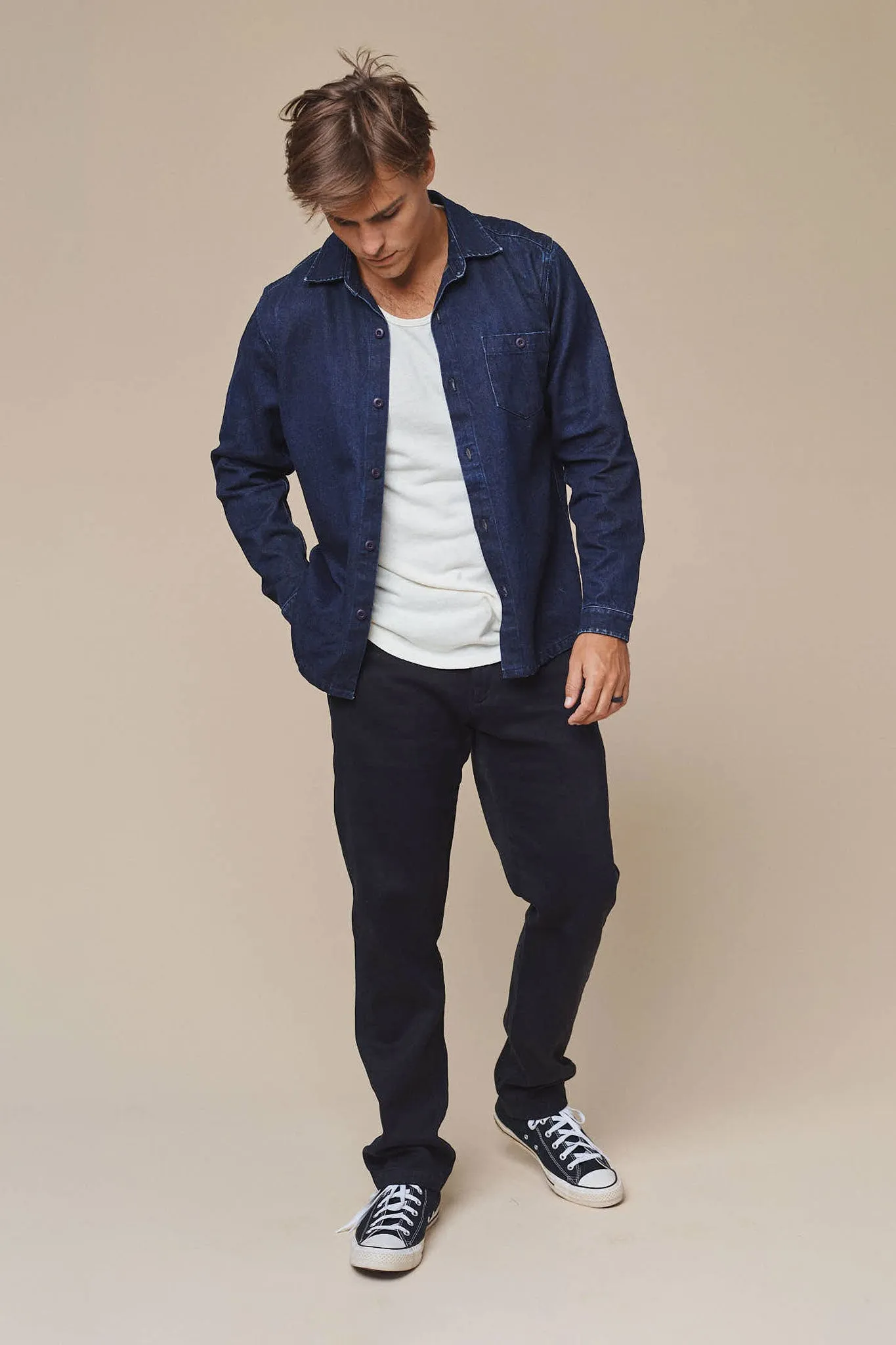 Denim Topanga Shirt sold by Jungmaven product image thumbnail 3