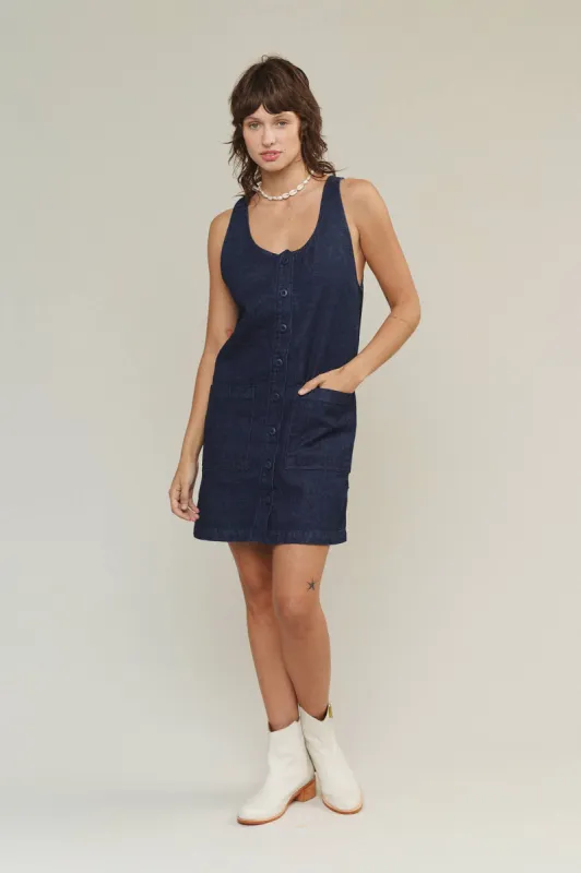 Denim Jumper Dress sold by Jungmaven