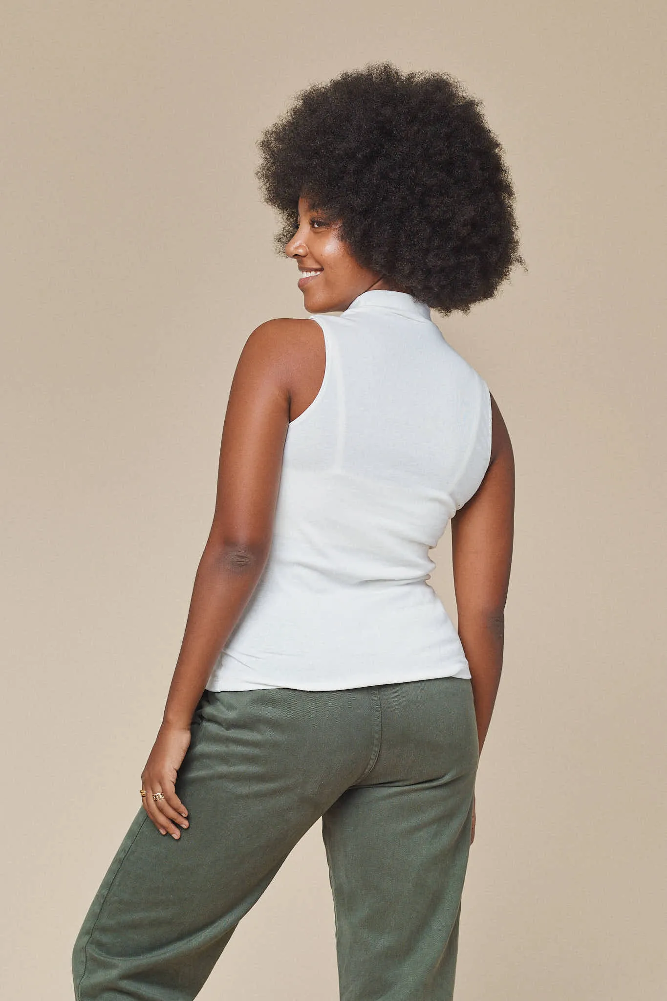 Mariposa Mock Neck Tank sold by Jungmaven product image thumbnail 4
