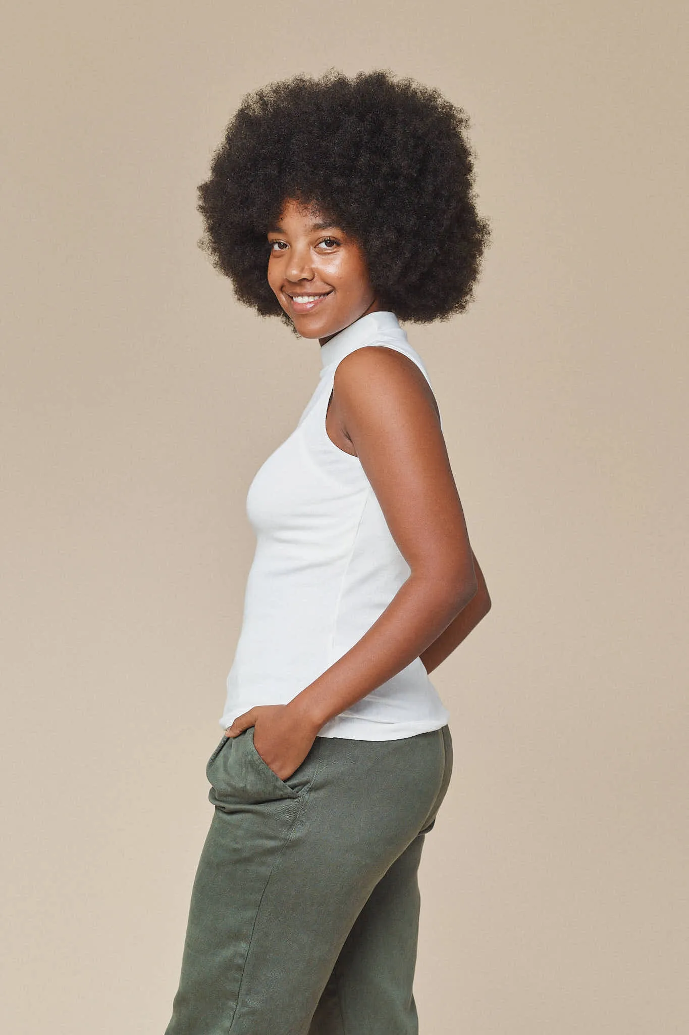 Mariposa Mock Neck Tank sold by Jungmaven product image thumbnail 3
