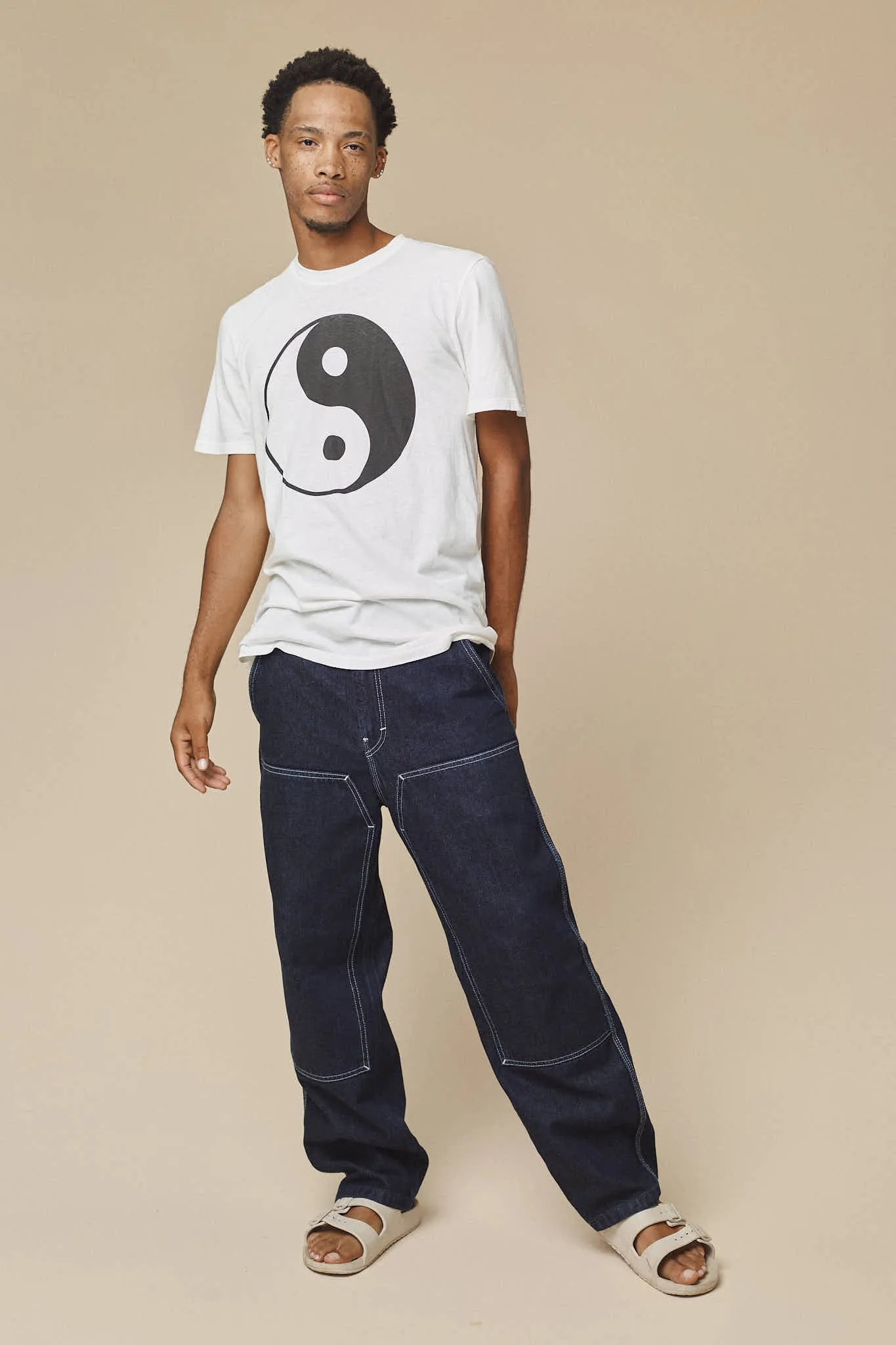 Yin Yang Basic Tee sold by Jungmaven product image thumbnail 3