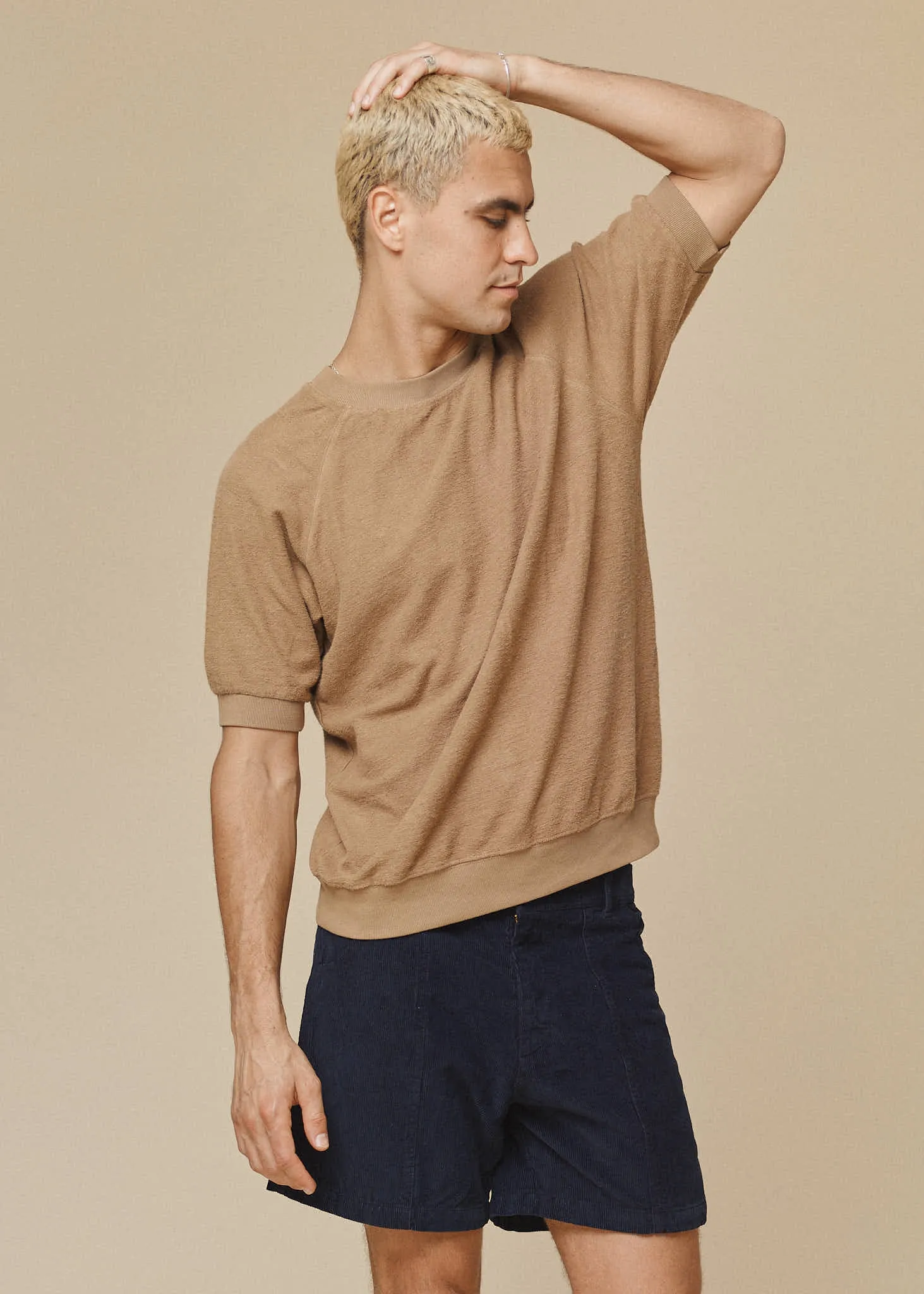 Short Sleeve Raglan Sherpa Sweatshirt sold by Jungmaven product image thumbnail 3