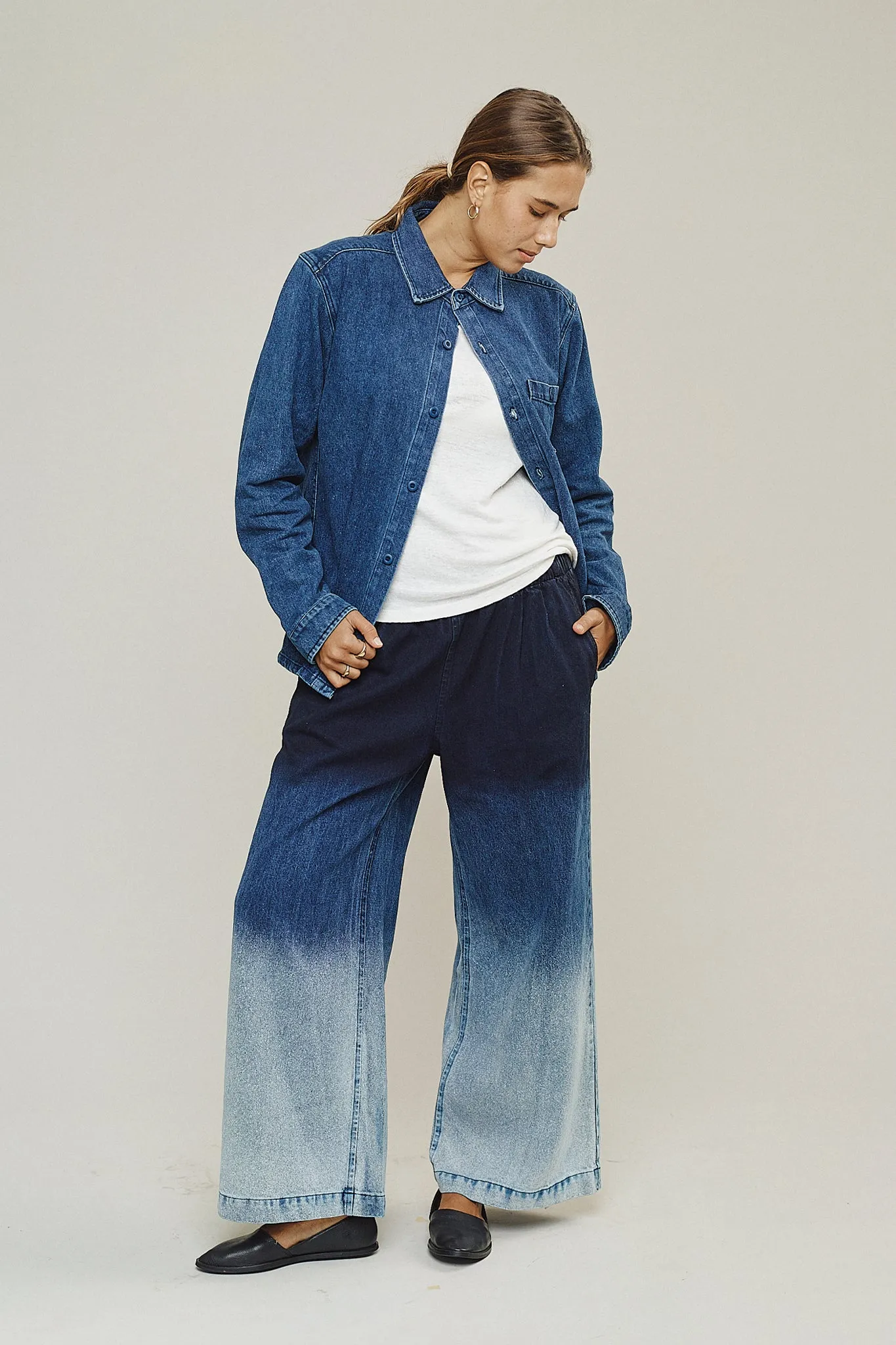 Ombre Disco Denim Pant sold by Jungmaven product image thumbnail 4