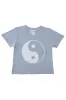 Yin Yang Cropped Lorel Tee sold by Jungmaven