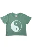Yin Yang Cropped Lorel Tee sold by Jungmaven