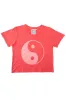 Yin Yang Cropped Lorel Tee sold by Jungmaven