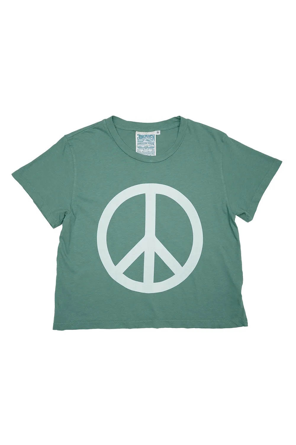 Peace Cropped Ojai Tee sold by Jungmaven product image thumbnail 3