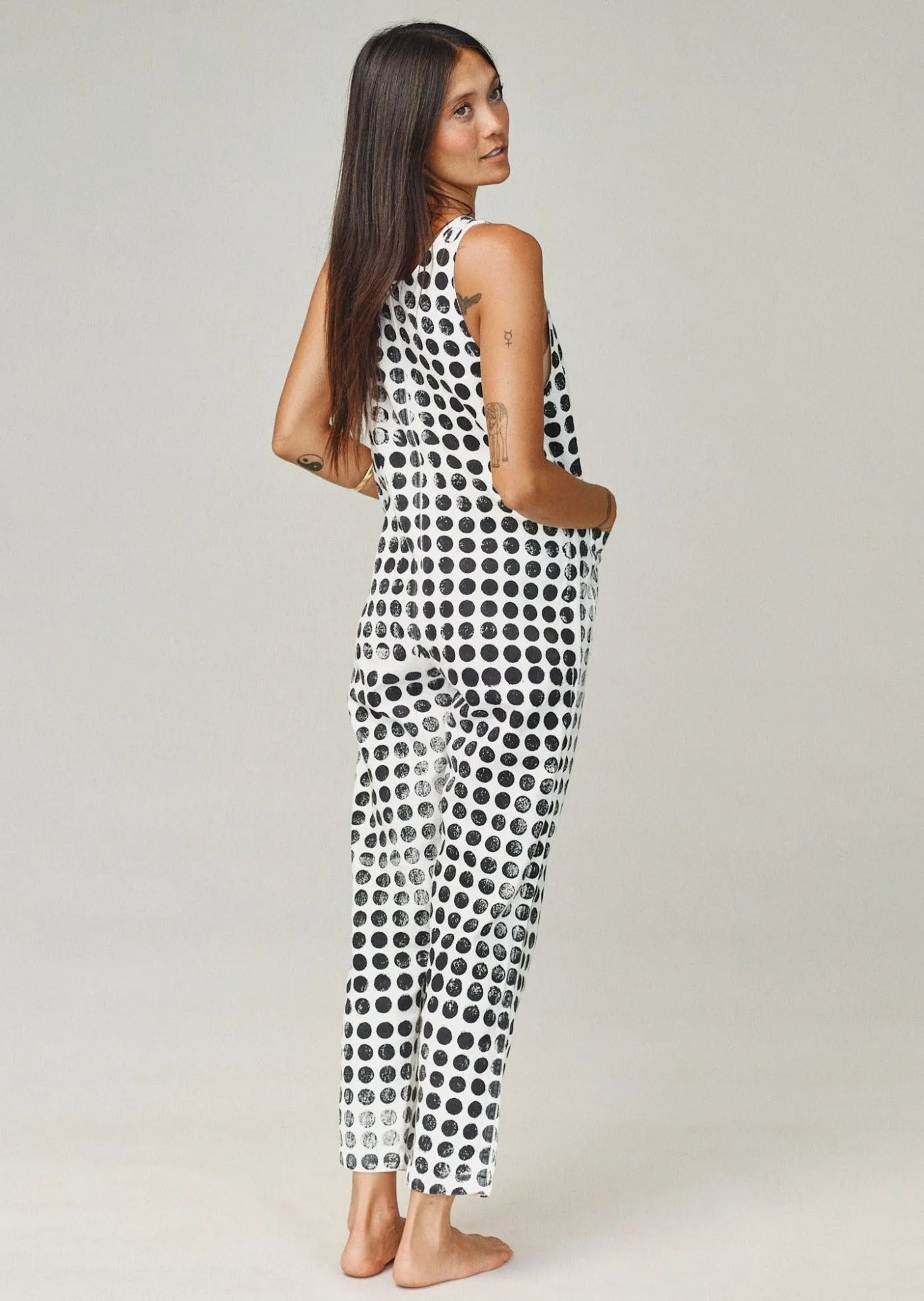 Polka Dot Button Front Jumper sold by Jungmaven product image thumbnail 3