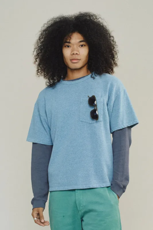 Heathered Baseline Pocket Fleece made by Jungmaven