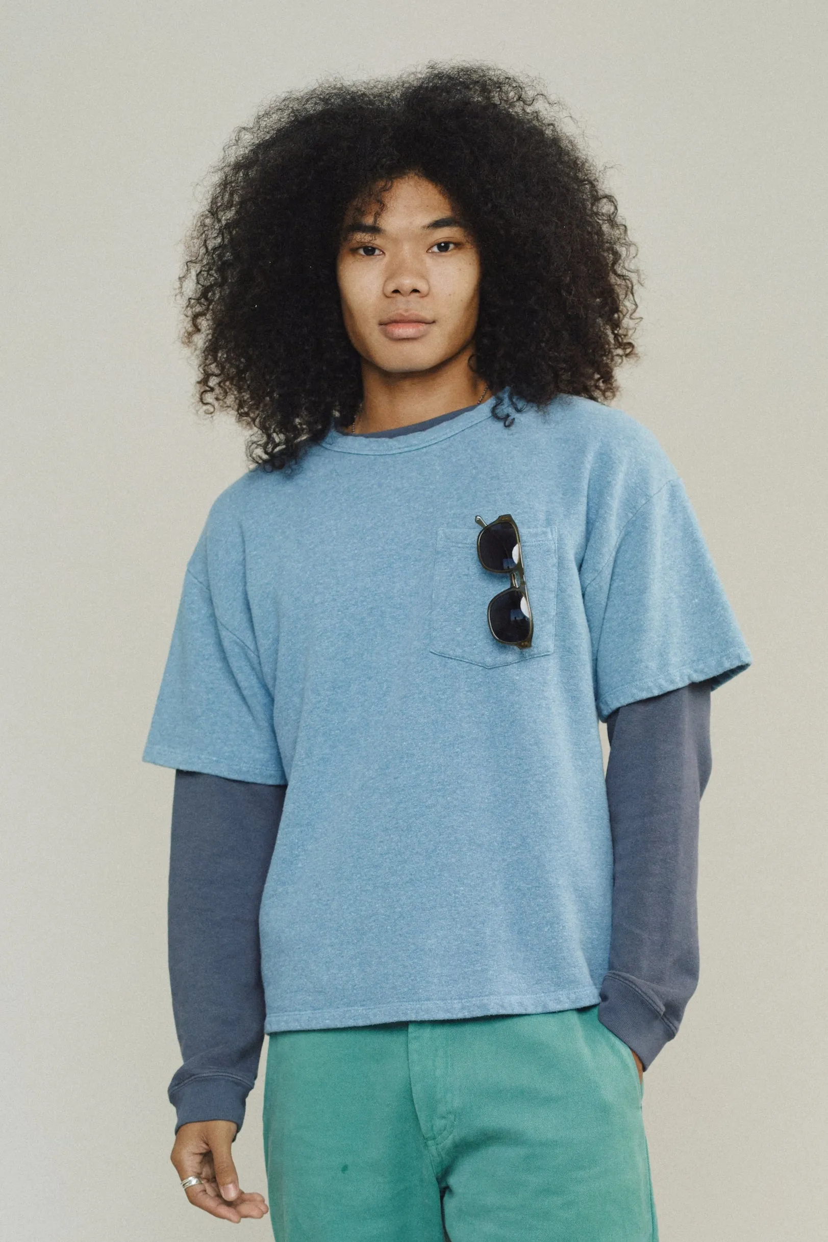 Heathered Baseline Pocket Fleece sold by Jungmaven