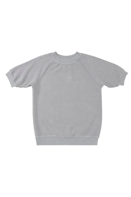 Heathered Short Sleeve Raglan Sherpa Sweatshirt sold by Jungmaven