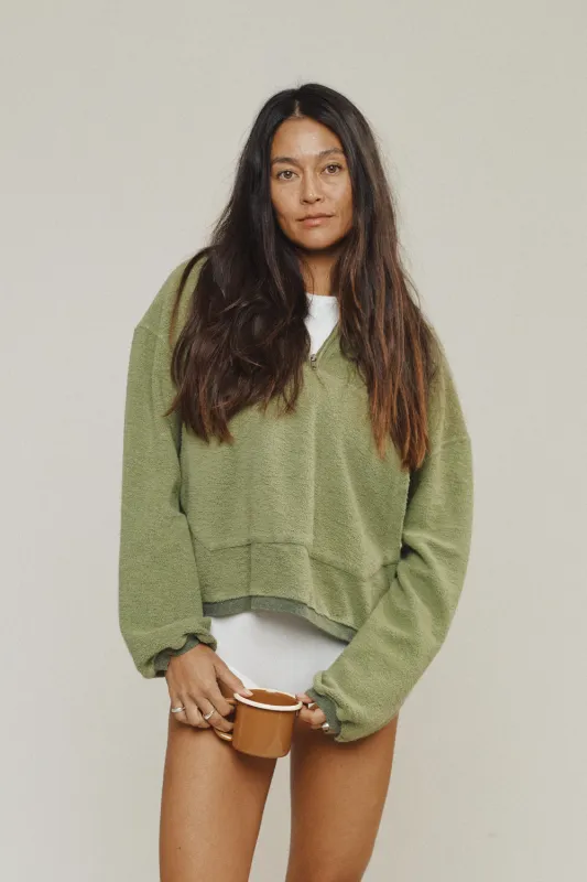 Heathered Osprey Cropped Sweatshirt sold by Jungmaven