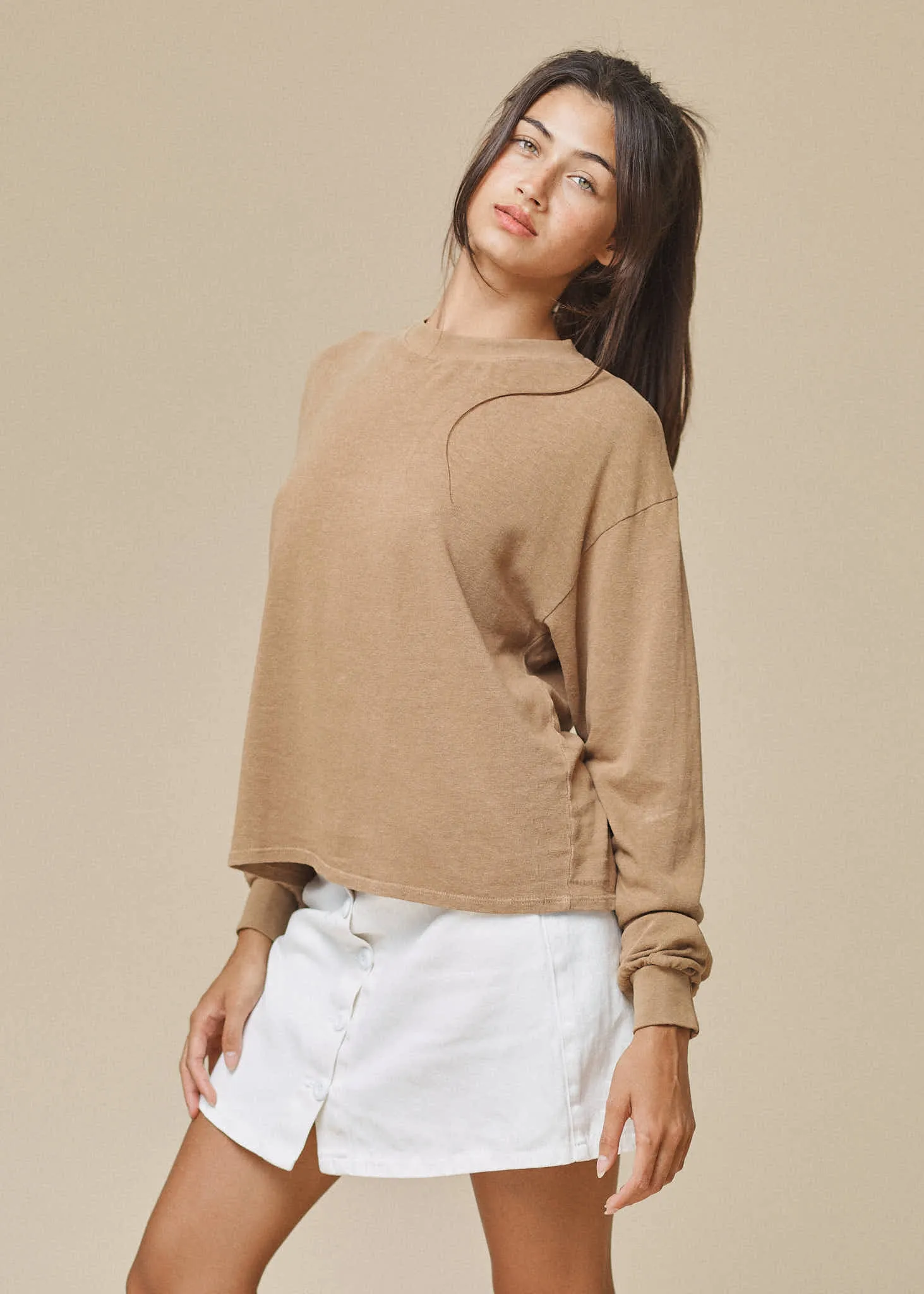 Cropped Long Sleeve Tee sold by Jungmaven product image thumbnail 3