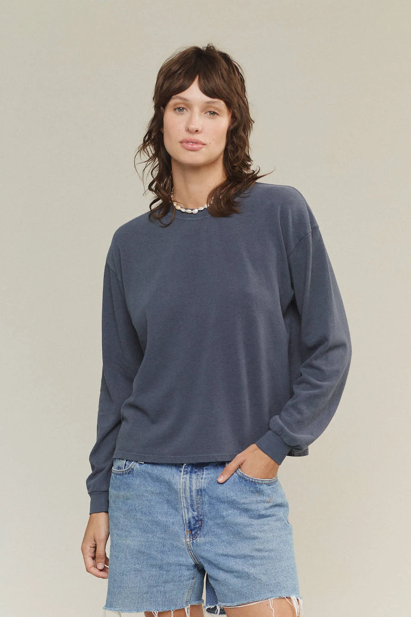 Cropped Long Sleeve Tee sold by Jungmaven product image thumbnail 2
