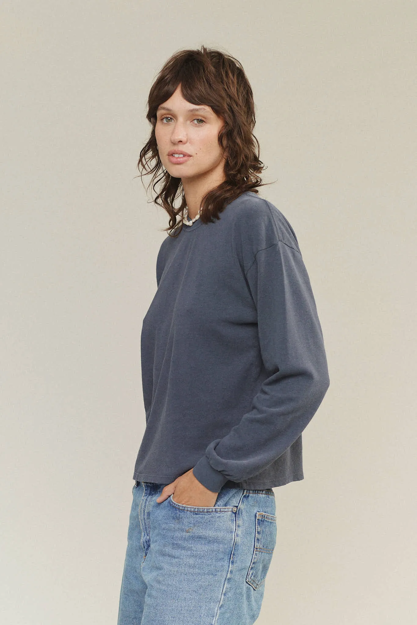 Cropped Long Sleeve Tee sold by Jungmaven product image thumbnail 5