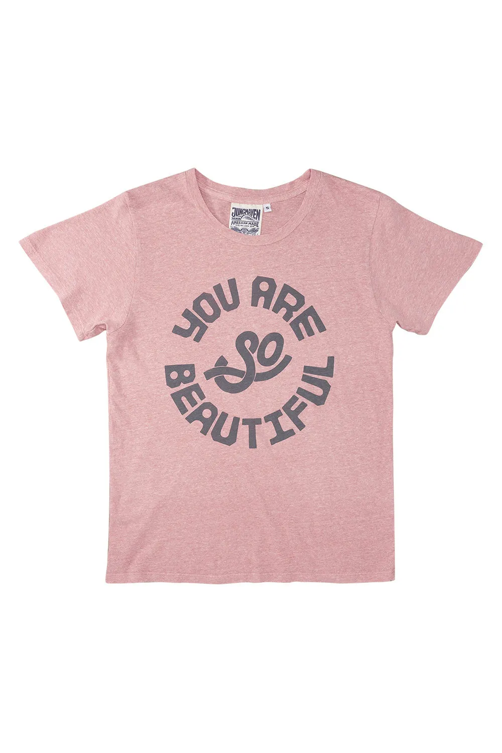 You Are So Beautiful Heathered Lorel Tee sold by Jungmaven product image thumbnail 2