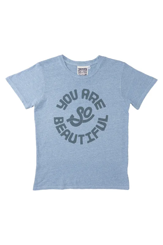 You Are So Beautiful Heathered Lorel Tee sold by Jungmaven