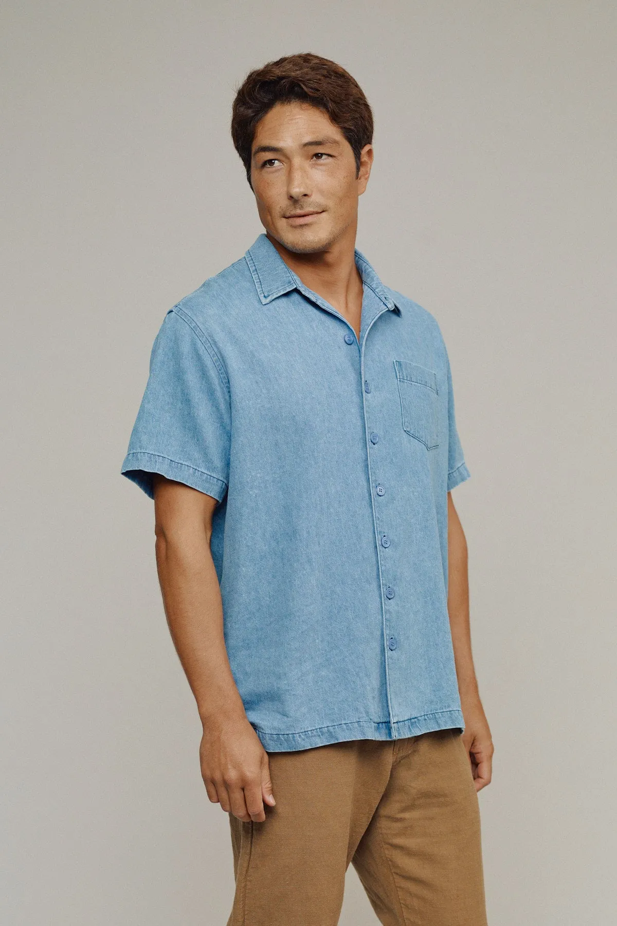 Denim Padaro Shirt sold by Jungmaven