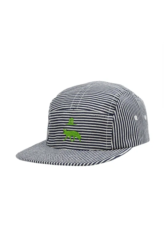 Coyote Hickory Stripe Cap made by Jungmaven