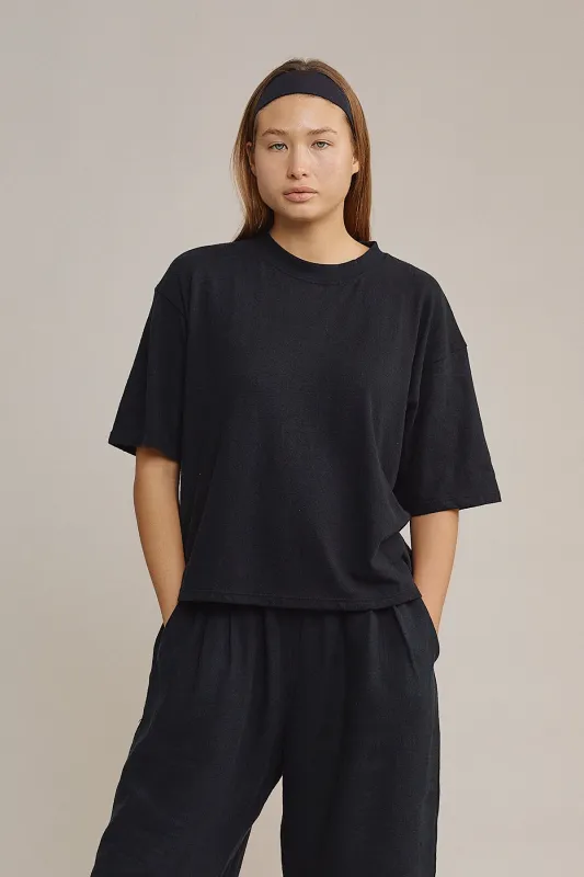 Ramona Cropped Tee made by Jungmaven