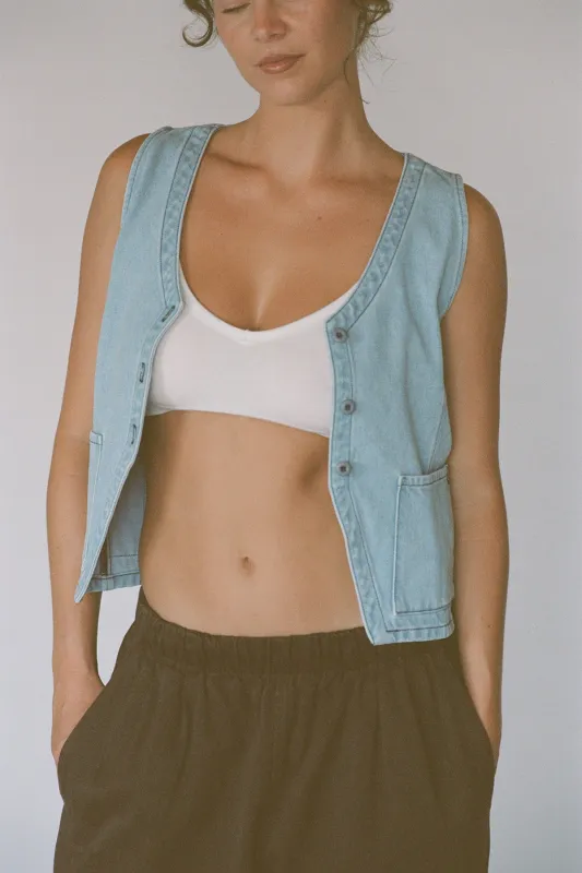 Sienna Denim Vest made by Jungmaven